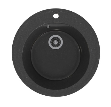 Мойка МАТОВАЯ   GS-1   ЧЕРНЫЙ  475х200 Gamma Stone   (1/1шт)