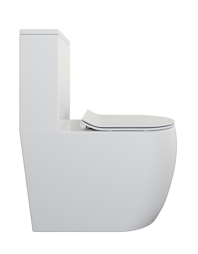 Унитаз-моноблок  KALIPSO  TORNADO безобод.гориз,690х370х810мм,д/пласт,б/съем,м/л RADOLUXE