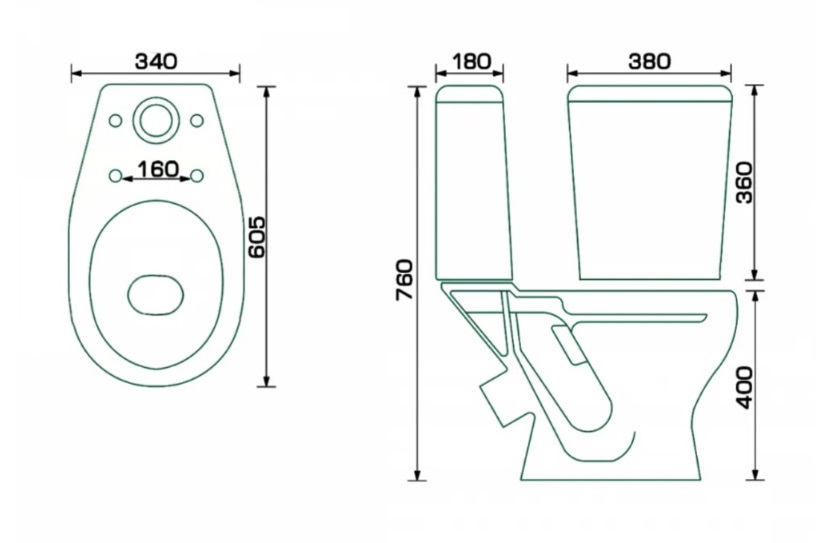 Унитаз-компакт  ВКЗ КАМЕЛИЯ белый СТАНДАРТ,выпуск 45* ,1 кн. ниж.подвод, с сиденьем ПП  (1/1шт)