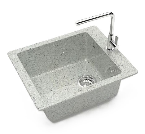 Мойка глянец    L8G36 Линди  СВЕТЛО-СЕРАЯ  500x425x195  GLANZ   (1/1шт)