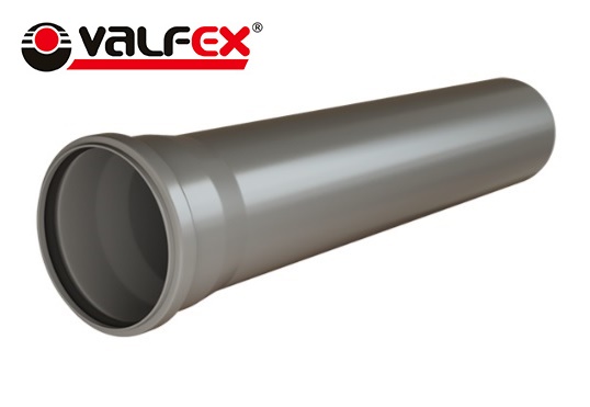 Труба канализационная     СЕРАЯ     32 * 0,25м * толщ. 1,8 мм  VALFEX   (340/1шт)
