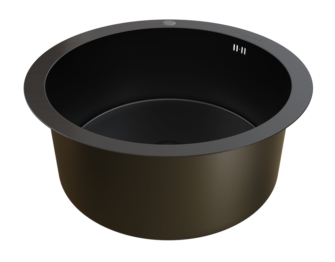 Мойка настол.монтаж   RADO LUXE  51  ТЕМНЫЙ ГРАФИТ МАТОВЫЙ   D-51   (3,0)   22см      (1/1шт)