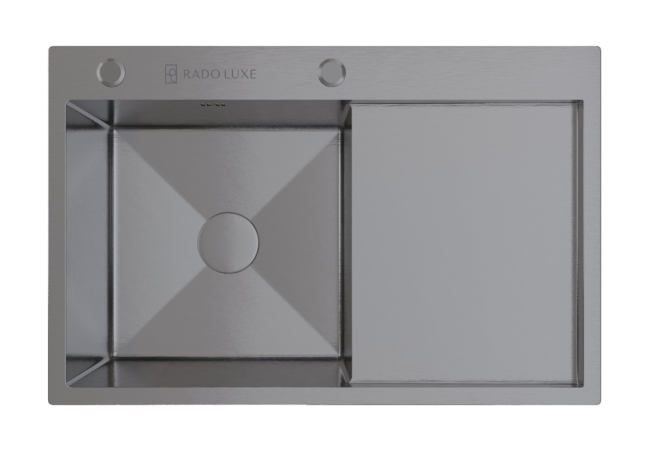 Мойка настол.монтаж   RADO LUXE 7750B-L   САТИН   77 х 50 левая  (3,0)   22см      (1/1шт