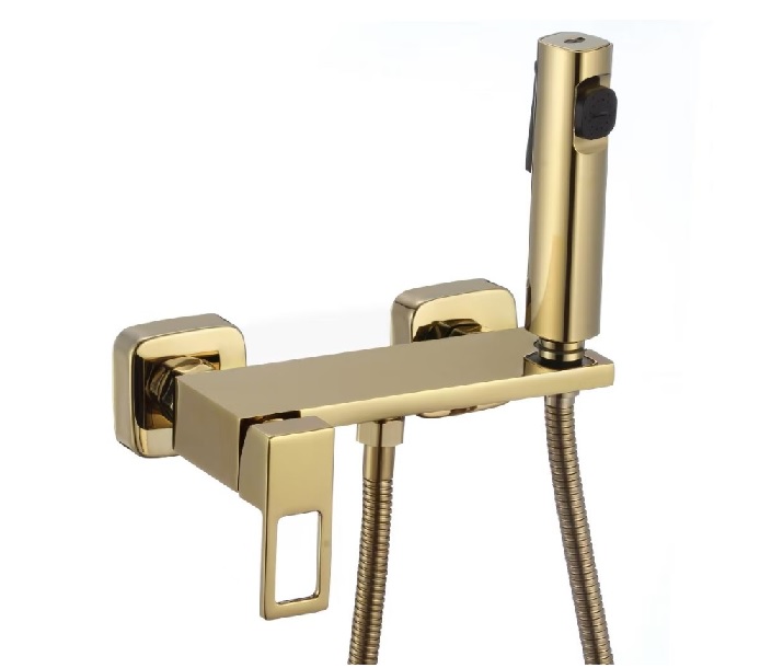 Смеситель настенный  биде. ЗОЛОТО   SAVOL   S-FXQ013B латунь   (10/1шт)