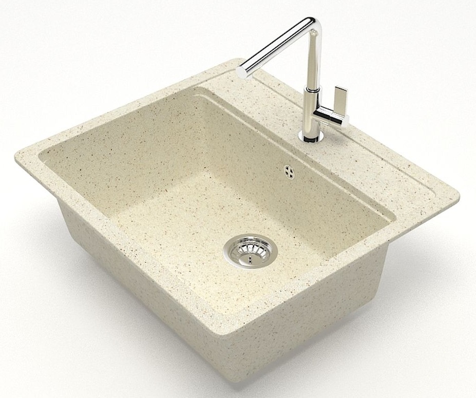 Мойка мат.    J9G33 Джекки  БЕЖЕВЫЙ  570x505x200  GLANZ   (1/1шт)