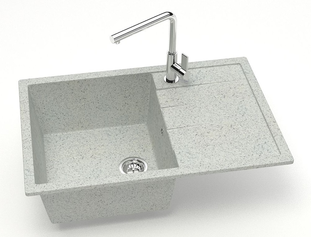 Мойка мат.  J161G36  Джоли СВЕТЛО-СЕРЫЙ  750x505x218  GLANZ   (1/1шт)