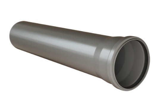 Труба канализационная     СЕРАЯ   50 * 0,25м * толщ. 1,5 мм  EVER PLAST   (10/1шт)