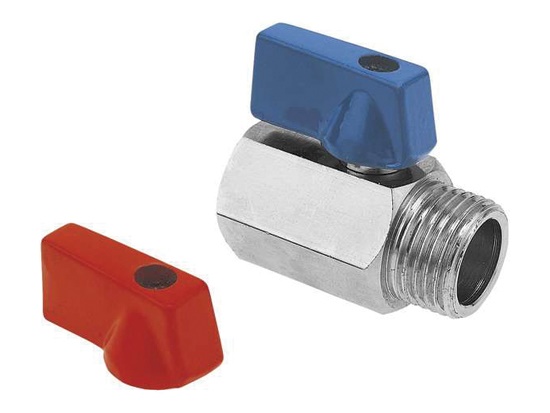 Кран мини шаровый хром   1/2 ВН   SANTERA 2352 RB  (20)