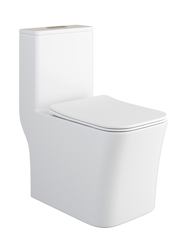 Унитаз-моноблок  SINGLE  безобод.гориз,690х340х755мм,д/пласт,б/съем,м/л RADOLUXE