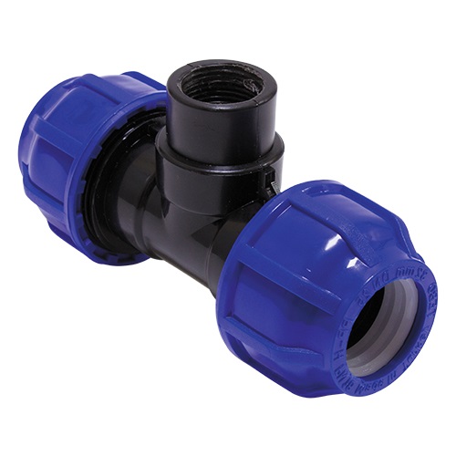 ПНД Тройник компрессионный соединительный               25х1/2х25 В   TEBO   (180/10шт)