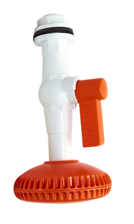 *Кран для летнего душа с лейкой   1/2 DLK-4  пластик   (100/1шт)