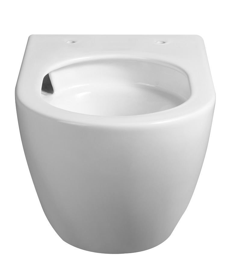 Унитаз подвесной  SELENA TORNADO безободовый, 480х360х360мм,дюропласт,б/съем,м/лифт RADOLUXE