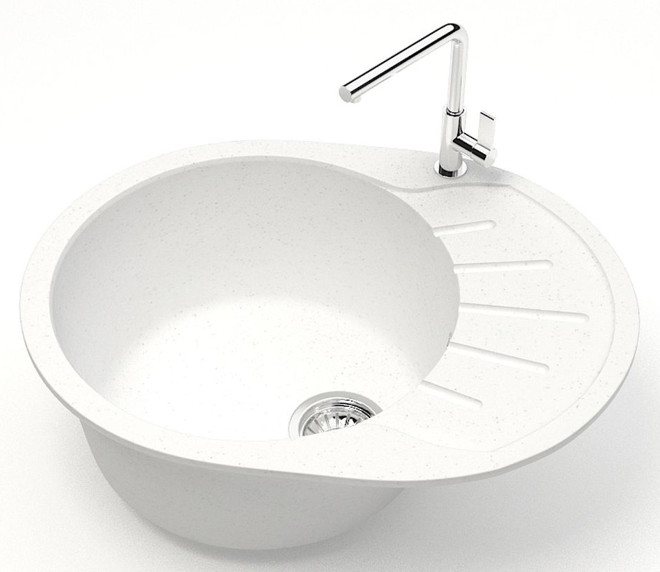 Мойка мат.   J10G31 Тейлор  БЕЛЫЙ  575x440x215  GLANZ   (1/1шт)