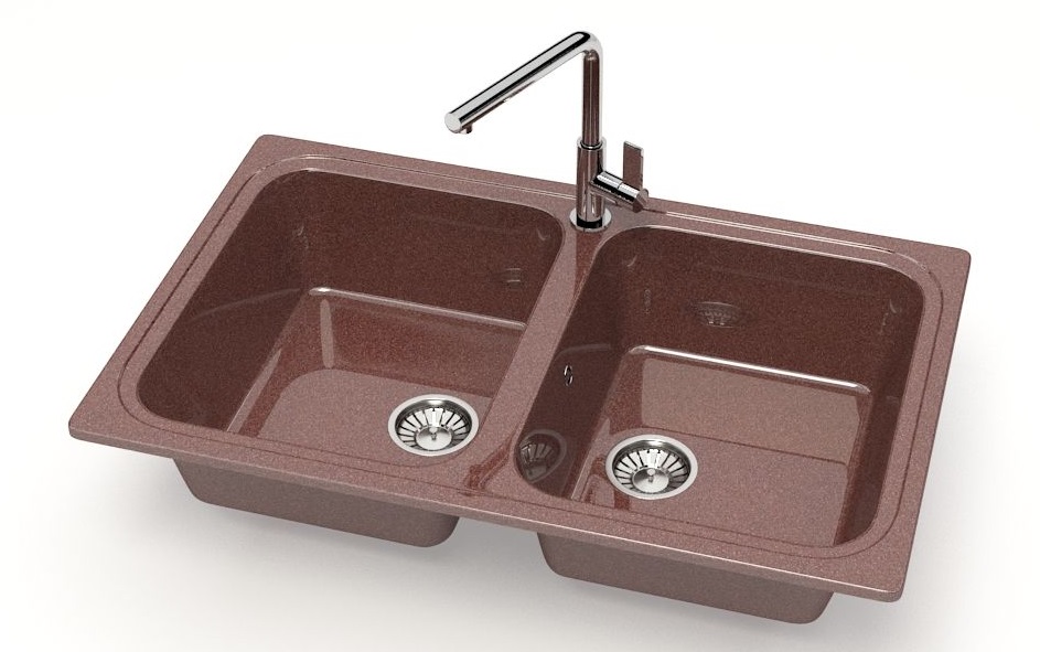 Мойка ГЛЯНЕЦ   R-14  ТЕРРАКОТ  780х490х190 RADO LUXE   (1/1шт)