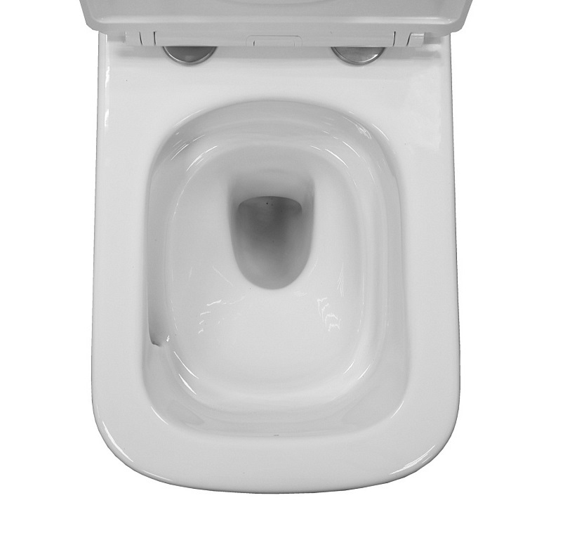 Унитаз подвесной  BRUT TORNADO безободковый, 490х340х360мм, дюропласт,б/съем,м/лифт RADOLUXE