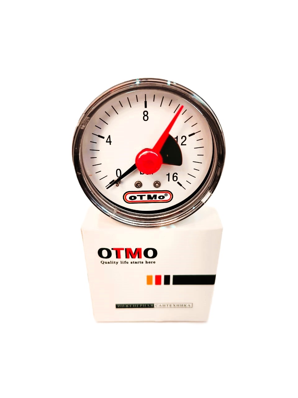 Манометр горизонтальный (аксиальный)  16  BAR  d50x1/4   OtmO    1/4   (120/1)