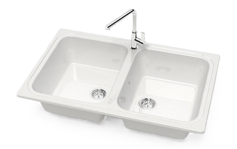 Мойка глянец   L20G31   БЕЛЫЙ  780x500x195  GLANZ   (1/1шт)