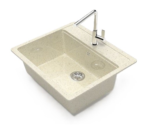 Мойка глянец    L9G33 Джекки  БЕЖЕВЫЙ  570x505x200  GLANZ   (1/1шт)