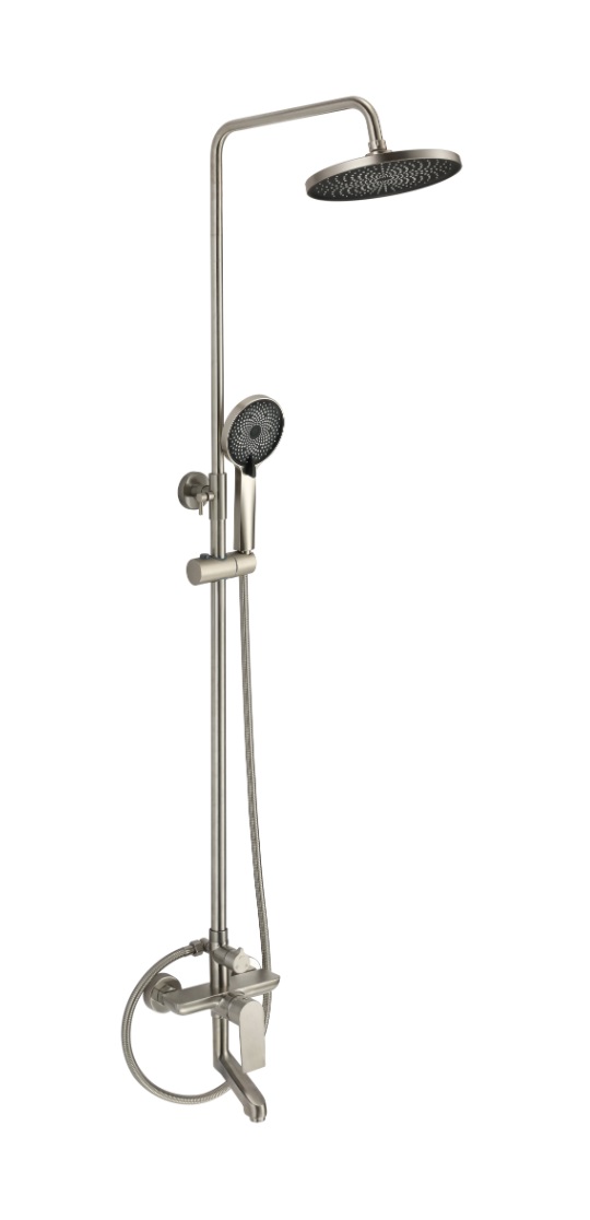 FMARK SUS FS8845  Душевая стойка со смесителем картридж d/ нерж.   (1/1шт)