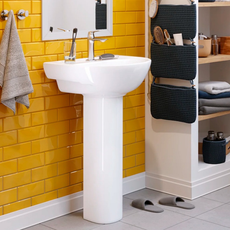 Умывальник ЭТАЛОН-55 Белый    SANITA    555х438х217 (пьедестал Самарский)   (1/1шт)