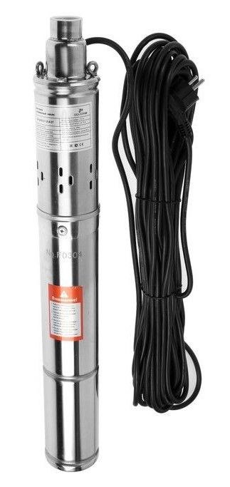 Насос погруж. шнековый MARSU MS-3QGD1-25-0.25 250W Мах.нап.52м,мах.расх.1,5м3/ч.,каб 18м,корпус 75мм