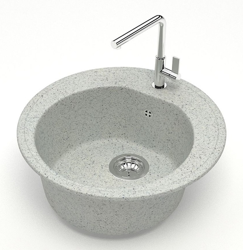 Мойка мат.    J3G36 Черая  СВЕТЛО-СЕРЫЙ  d510x191  GLANZ   (1/1шт)