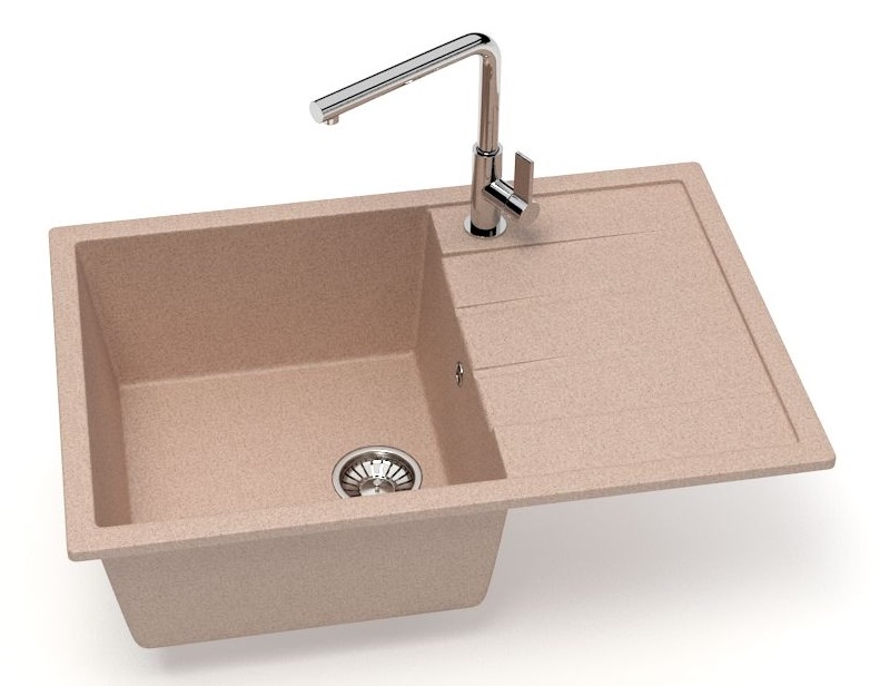Мойка МАТОВАЯ   R-19  САХАРА  750х505х185 RADO LUXE   (1/1шт)