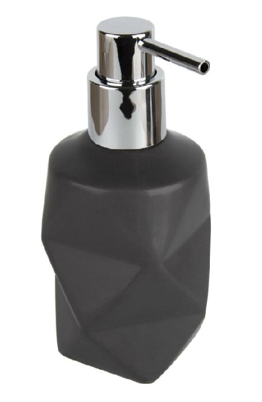 B-4505-1  Дозатор для жидкого мыла керамика ГРАФИТ   TETRA   Аквалиния   (24/1шт)