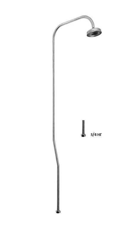 Душевая стойка    3/4 НГ с метал. лейкой   DK-738  (1/1)
