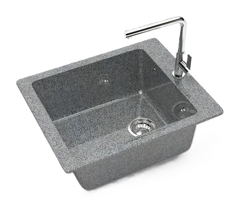 Мойка глянец    L8G35 Линди  ТЕМНО-СЕРАЯ  500x425x195  GLANZ   (1/1шт)