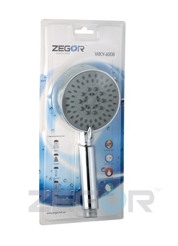 Лейка  ZEGOR   WKY-6008  в блистере   3-x режимная     (40/1шт)