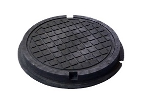 Люк круглый канализационный  d460мм  1.5т. черный  (1/1шт)