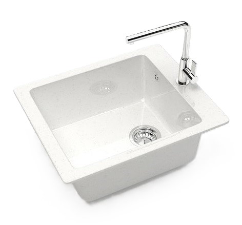 Мойка глянец    L8G31 Линди  БЕЛЫЙ  500x425x195  GLANZ   (1/1шт)