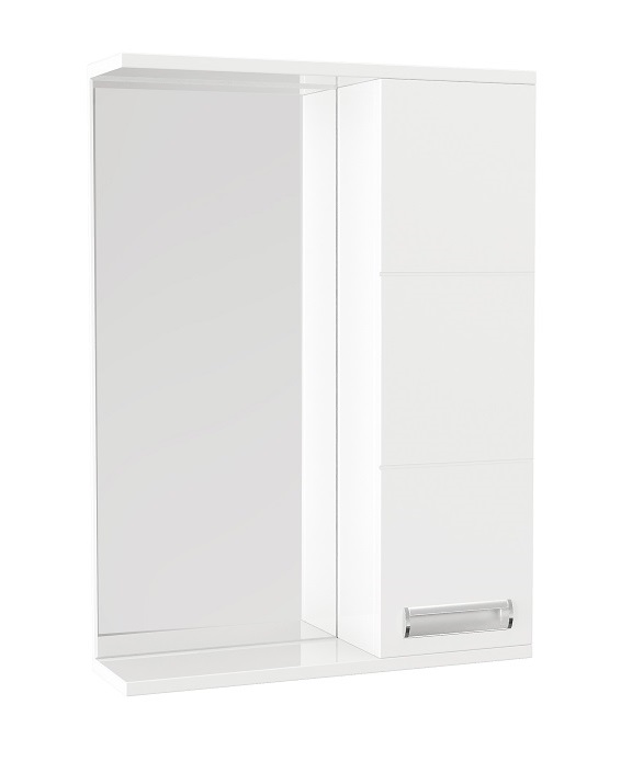 60 Зеркало  ТАЙПАН 60  ПРАВЫЙ/белый   600х140х700 RADO Арт. 00155   (1/1шт)