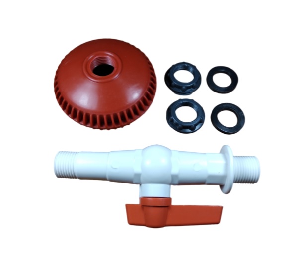 *Кран для летнего душа с лейкой   1/2 DLK-4  пластик   (100/1шт)