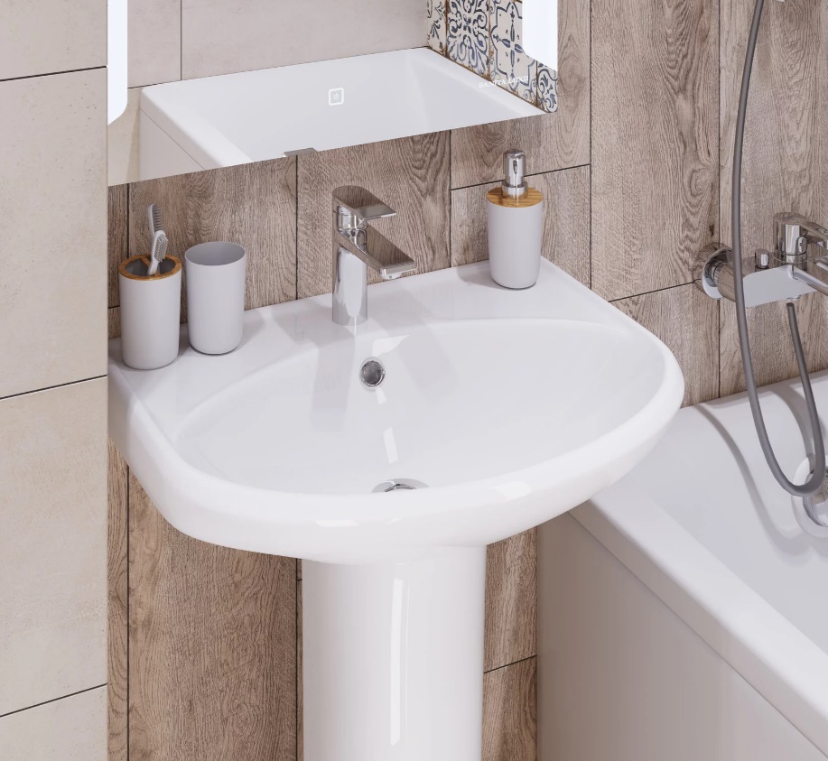 Умывальник САМАРСКИЙ Белый    SANITA    575х445х220 (пьедестал Самарский)   (1/1шт)