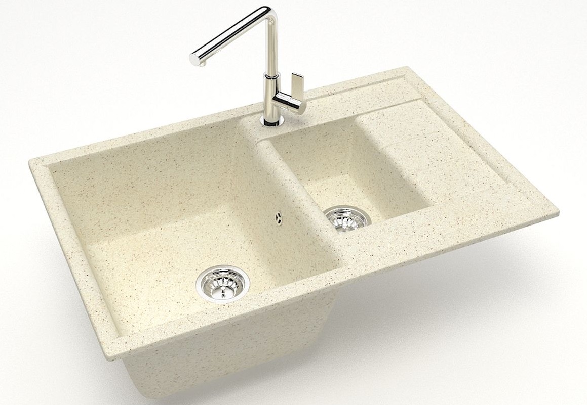 Мойка мат.  J210G33  Блонди БЕЖЕВЫЙ  755x500x218   GLANZ   (1/1шт)