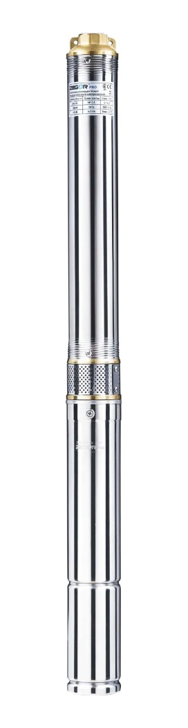 Насос погружной центробеж. ZEGOR 3SEM2/85-40m PRO 550W Мах.нап.89м,мах.расх.2,7м3/ч,каб.30м,корп75