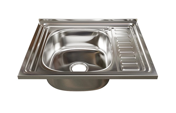 0.6   Мойка накладная  60 х 50-L   (0,6)  левая, 16см  с сифоном, выпуск 3 1/2  RADO LUXE  (15/1шт)