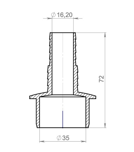 Адаптер д/подключения 1 слива ф40х20/23 стир.и посудом.   (200/1шт)