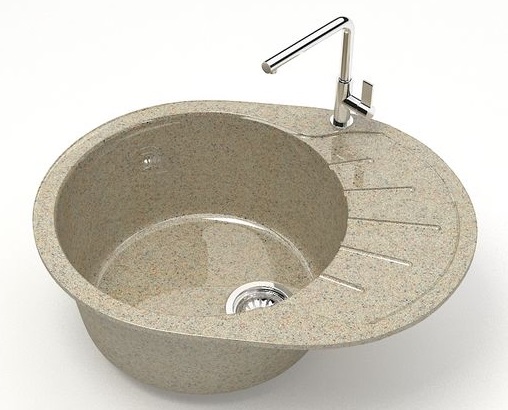 Мойка глянец   L10G34 Тейлор  ПЕСОЧНЫЙ  575x440x215  GLANZ   (1/1шт)