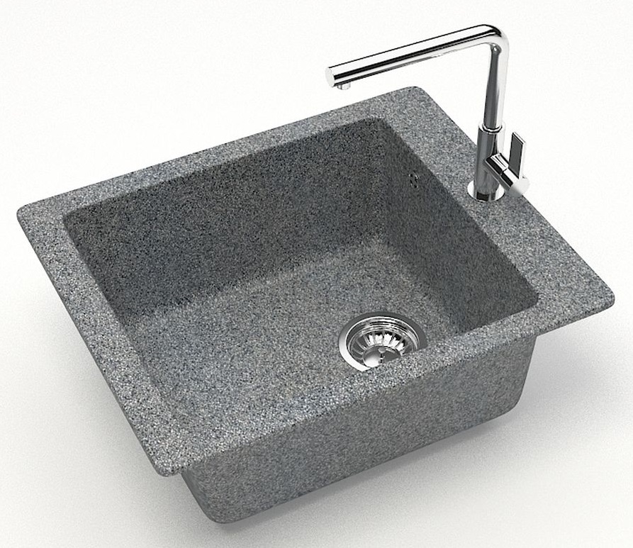 Мойка мат.    J8G35 Линди ТЕМНО-СЕРЫЙ  500x425x195  GLANZ   (1/1шт)