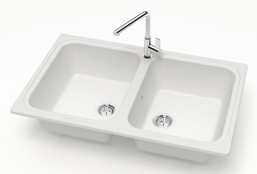 Мойка мат.   J20G31   БЕЛЫЙ  780x500x195   GLANZ   (1/1шт)