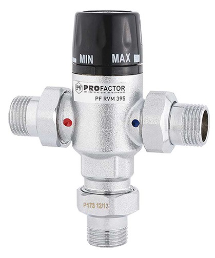 Кран смесительный  PF RVM 395/15   1/2  термостат.25-55*С    PROFACTOR