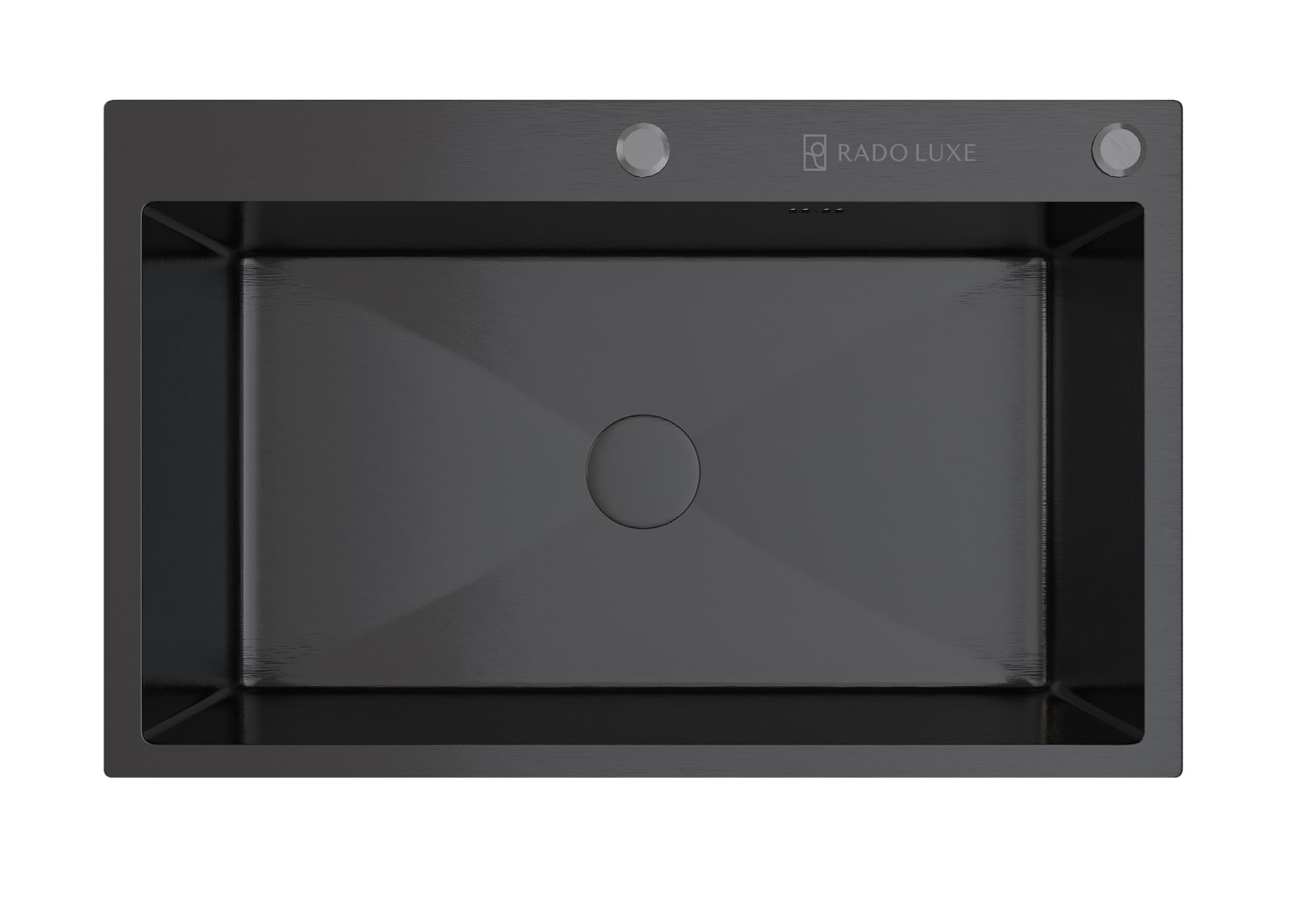 Мойка настол.монтаж   RADO LUXE 7750A  ТЕМНЫЙ ГРАФИТ   77 х 50   (3,0)   22см      (1/1шт)