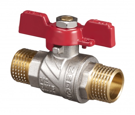 Кран  ZEGOR шар. вода    1/2  НН КБ никель PN 40  FNN11 в коробке    (120/1шт)