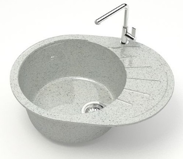Мойка глянец   L10G36 Тейлор  СВЕТЛО-СЕРЫЙ  575x440x215  GLANZ   (1/1шт)