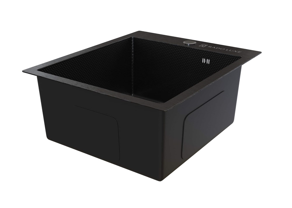 Мойка настол.монтаж    RADO LUXE   44x51   ГРАФИТ ДЕКОР  4451-HG   (3,0)   22см      (1/1шт)