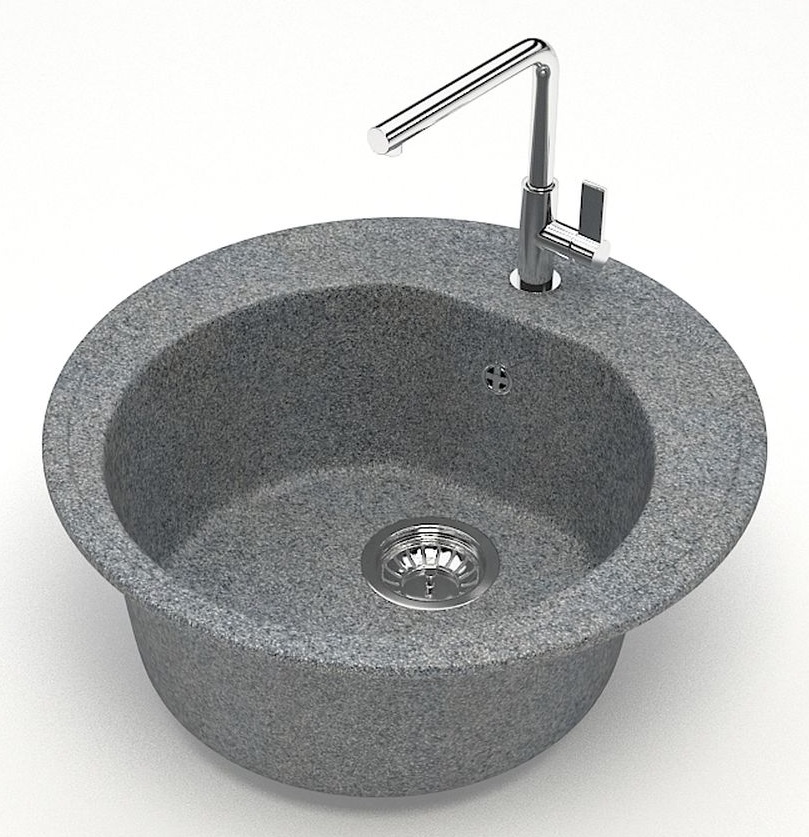 Мойка мат.    J3G35 Черая  ТЕМНО-СЕРЫЙ  d510x191  GLANZ   (1/1шт)