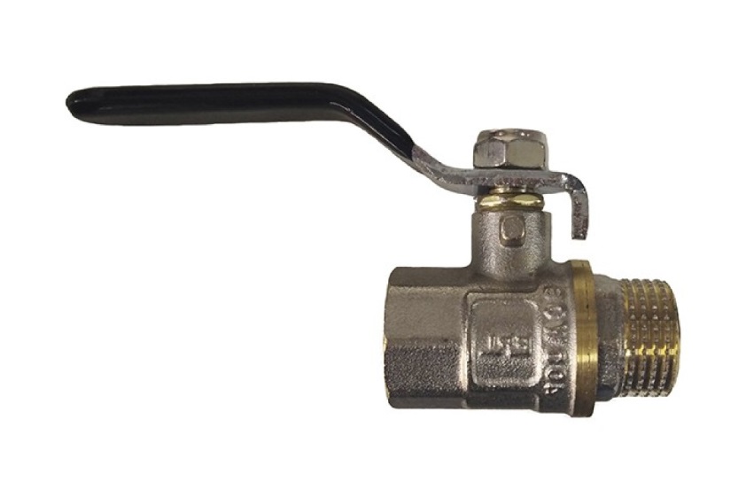 Кран  шар. д/воды   1/2  НВ  ручка ЧР  ERL   PN25 (96/12шт)